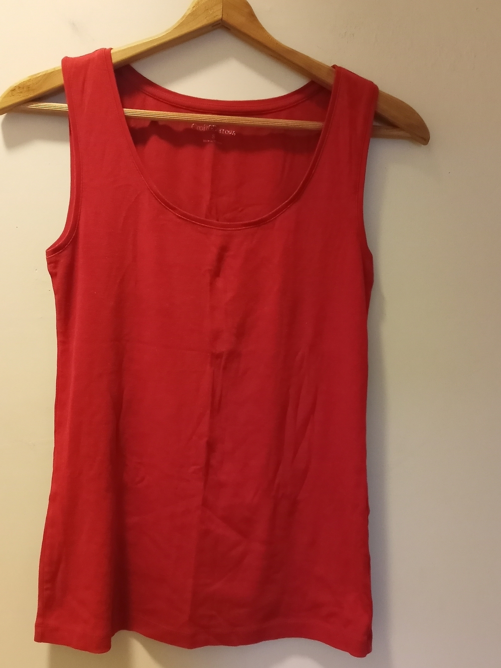 Croft & Barrow Red Scoop Neck Tank Top ~ Free Shipping! ☆
